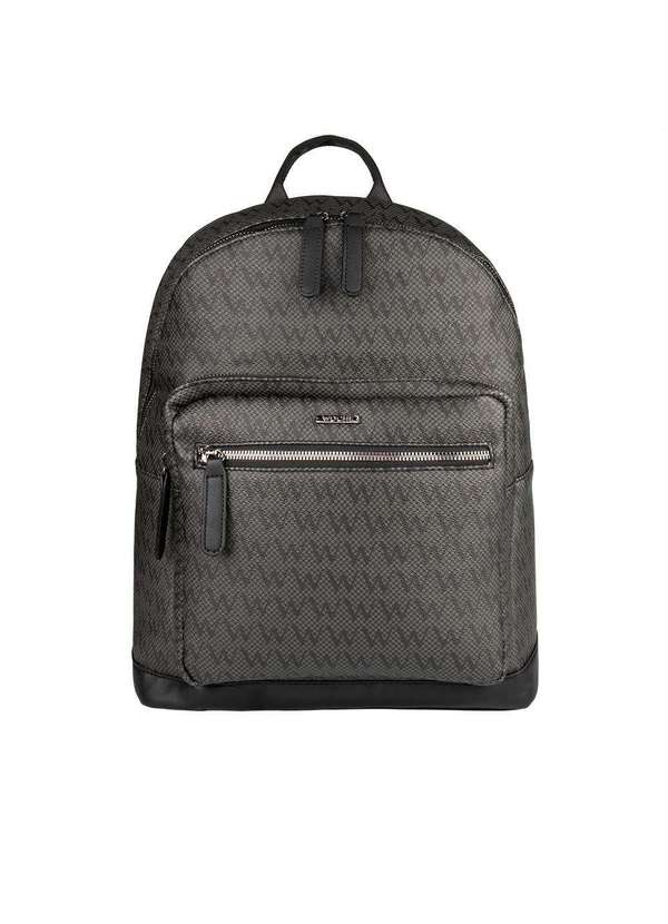 Woche - Mochila Woche Monograma Grafite Preto