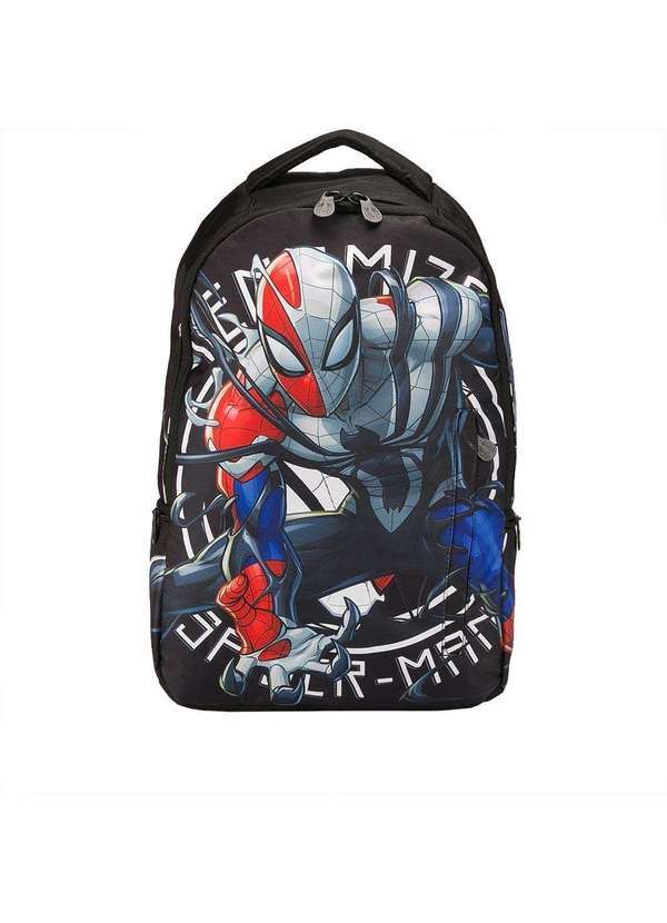 Xeryus - Mochila Infantil Xeryus Marvel Homem-Aranha Preto Prata