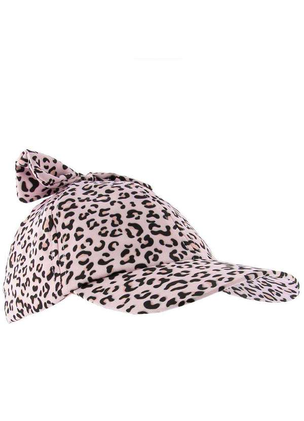 Stz - Boné Aba Curva Infantil Stz Laço Animal Print Rosa Rosa 2