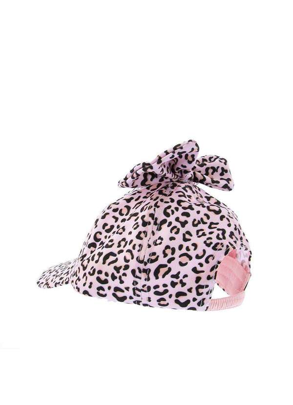 Stz - Boné Aba Curva Infantil Stz Laço Animal Print Rosa Rosa 4