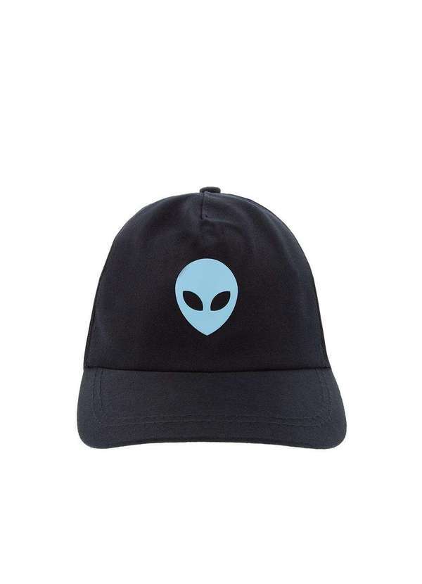 Stz - Boné Infantil Stz Aba Curva Alien Tecido Preto Preto