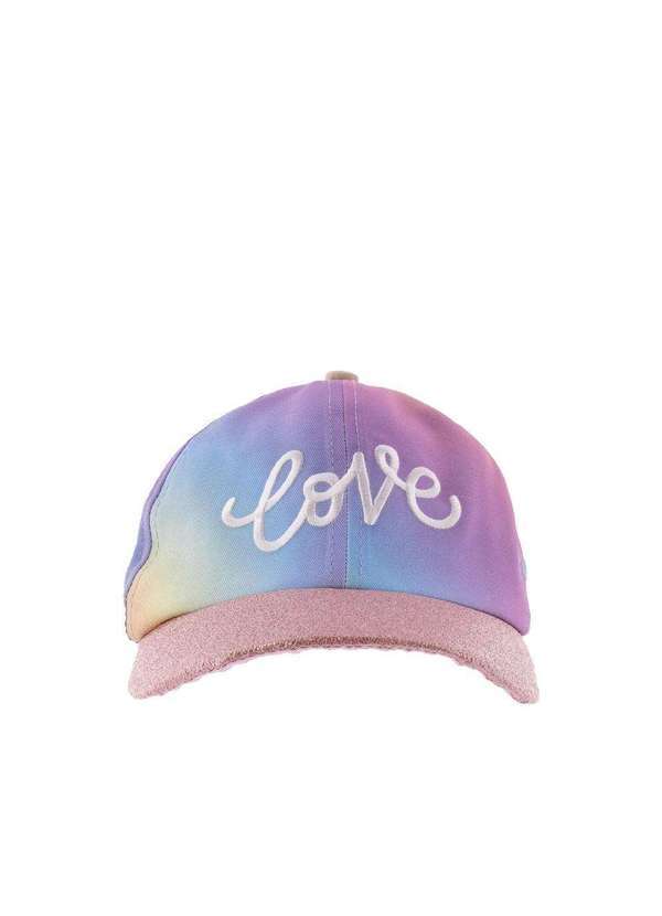 Stz - Boné Infantil Stz Aba Curva Love Glitter Tecido Color Colorido