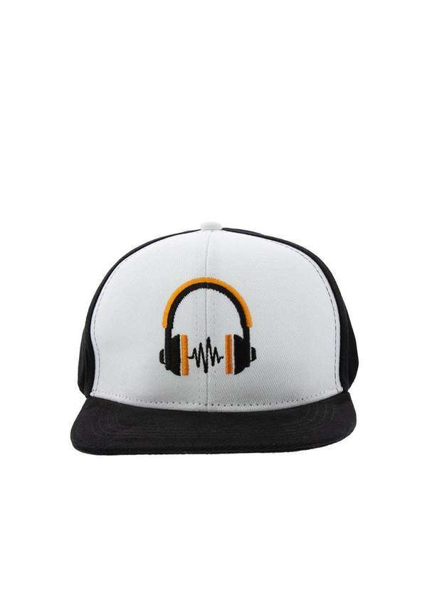 Stz - Boné Infantil Stz Aba Reta Headphone Preto Colorido