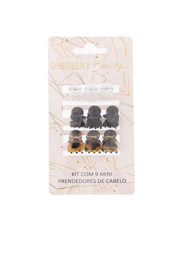 Gabriela - Kit Nove Mini Prendedores de Cabelo Gabriela Beauty Color Colorido