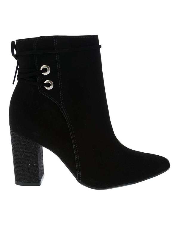 Via Marte Bota Ankle Boot Via Marte Salto Grosso Nobuck Preto 204905 Preto