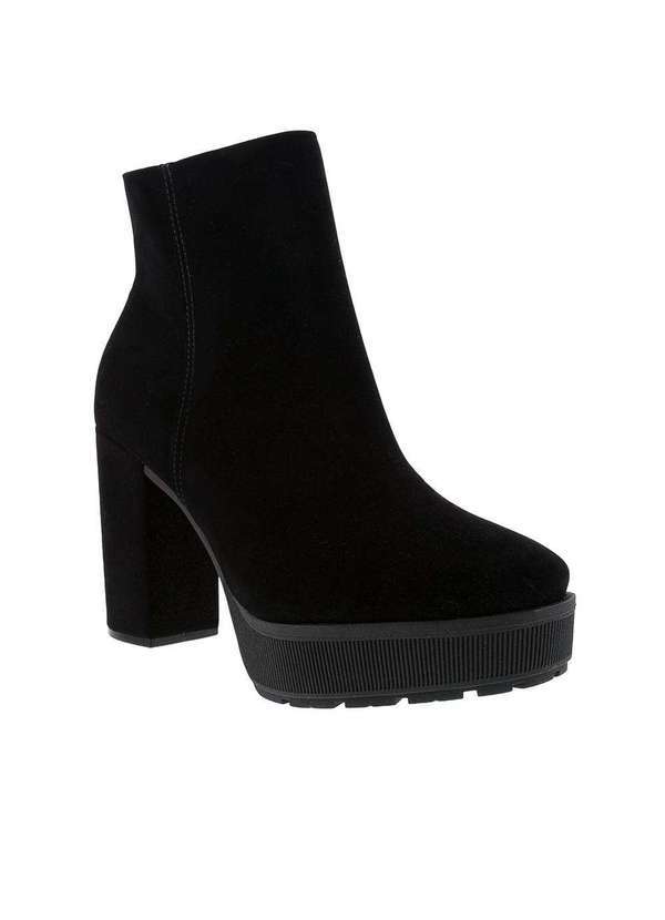 Vizzano - Bota Ankle Boot Vizzano Meia Pata Nobuck Preto 3074101 Preto
