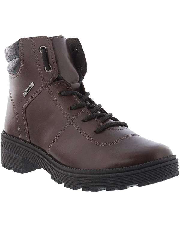 Dakota - Bota Coturno Dakota Tratorada Flatform Pespontos Marrom Marrom