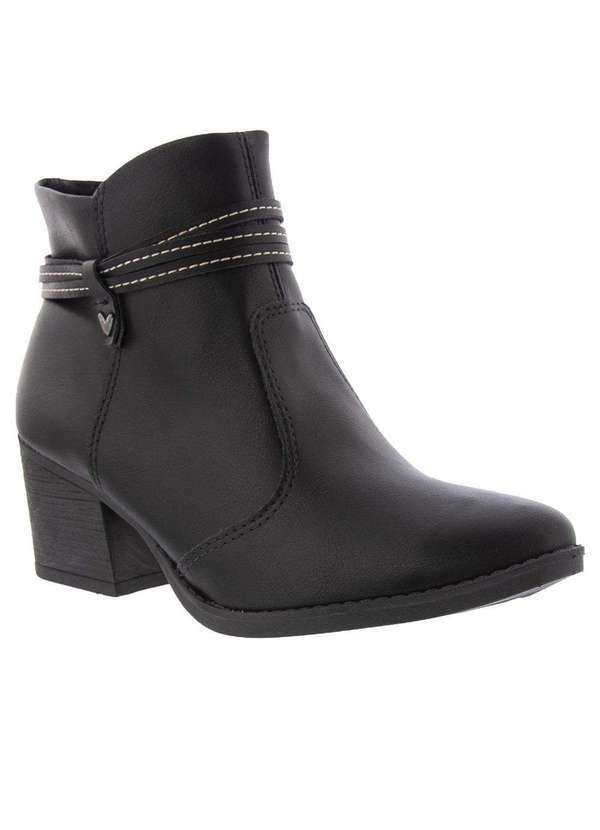 Mississipi - Bota Country Mississipi Salto Grosso Coração Preto Preto