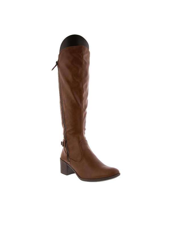 Dakota - Bota Montaria Dakota Salto Bloco com Matelassê Caramelo Caramelo