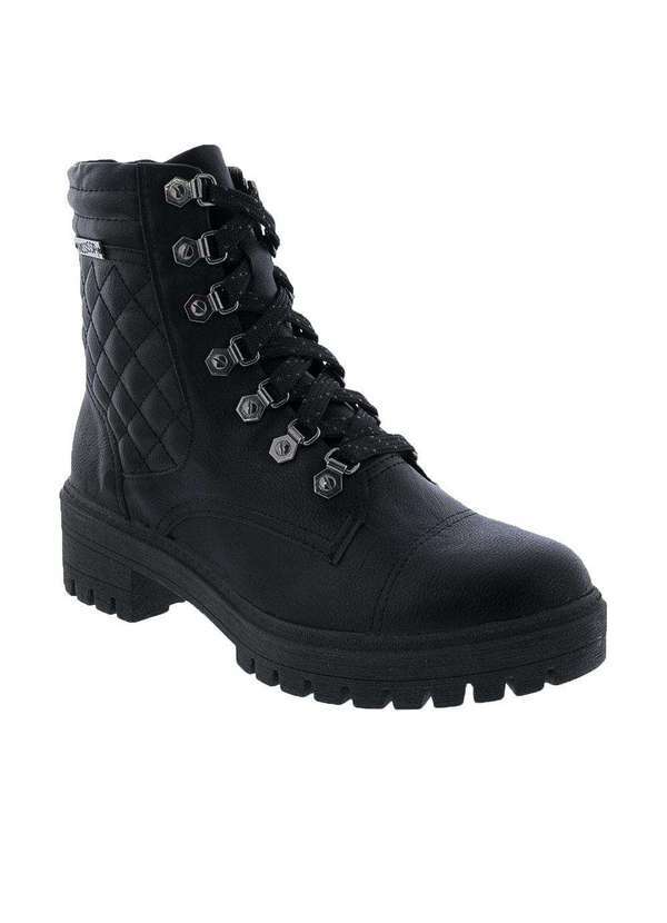 Mississipi - Botas Coturno Mississipi Salto Grosso Tratorado Preto Preto