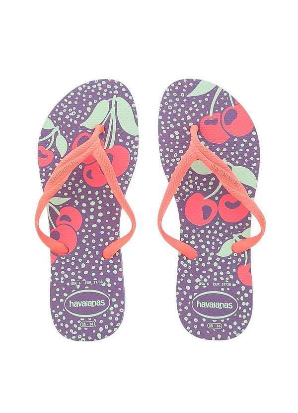 Havaianas - Chinelo Havaianas Fantasia Style Coral Roxo