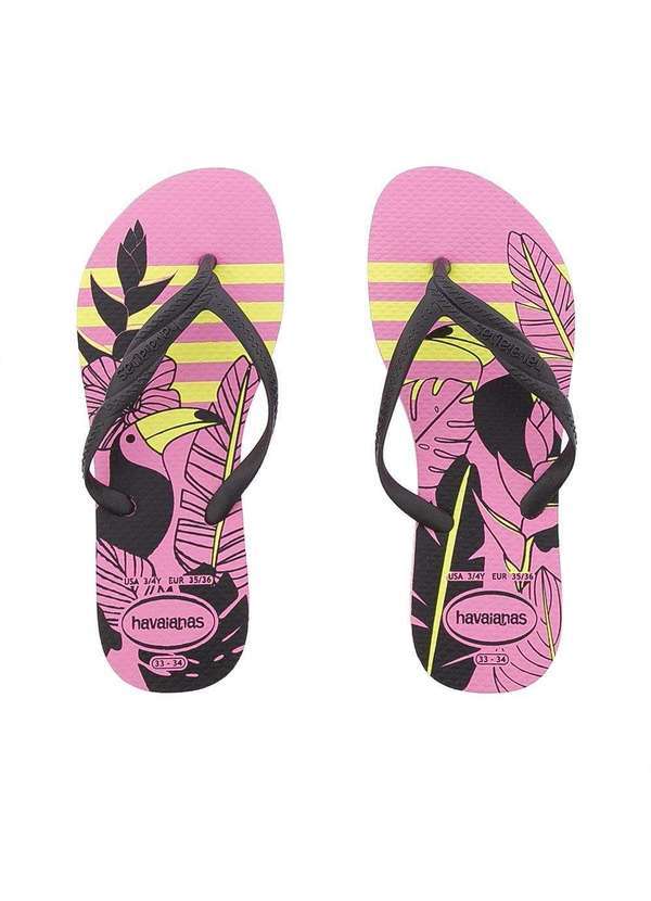 Havaianas - Chinelo Havaianas Fantasia Style Floral Preto Pink