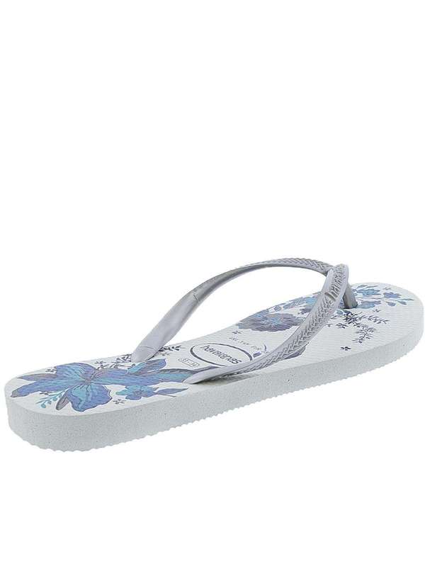 Havaianas - Chinelo Havaianas Slim Organic Prata Branco 4