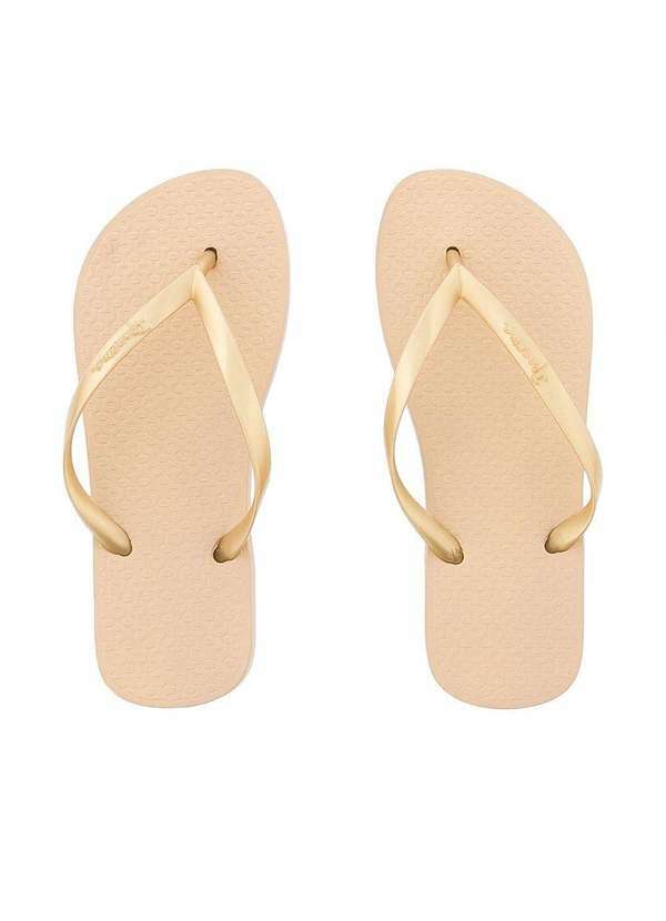 Ipanema - Chinelo Ipanema Clássica Fine Dourado Bege