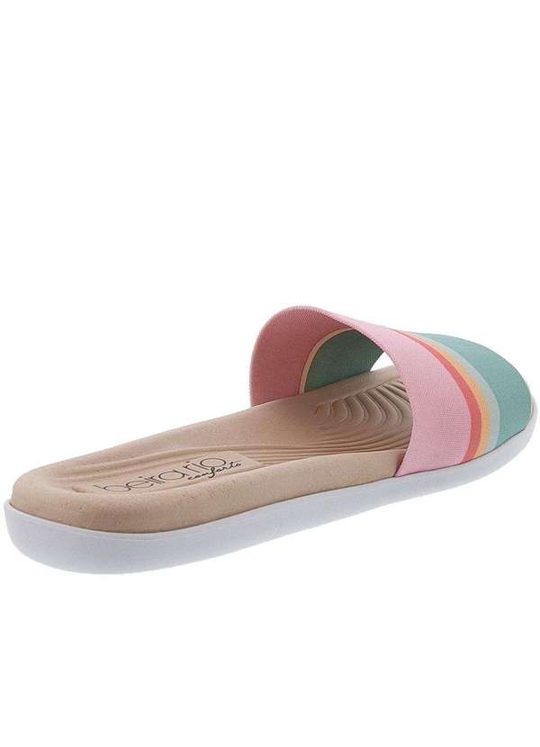 Beira Rio Conforto - Slide Beira Rio Conforto Tecido Arco-Íris 8360230 Sem-Cor 3