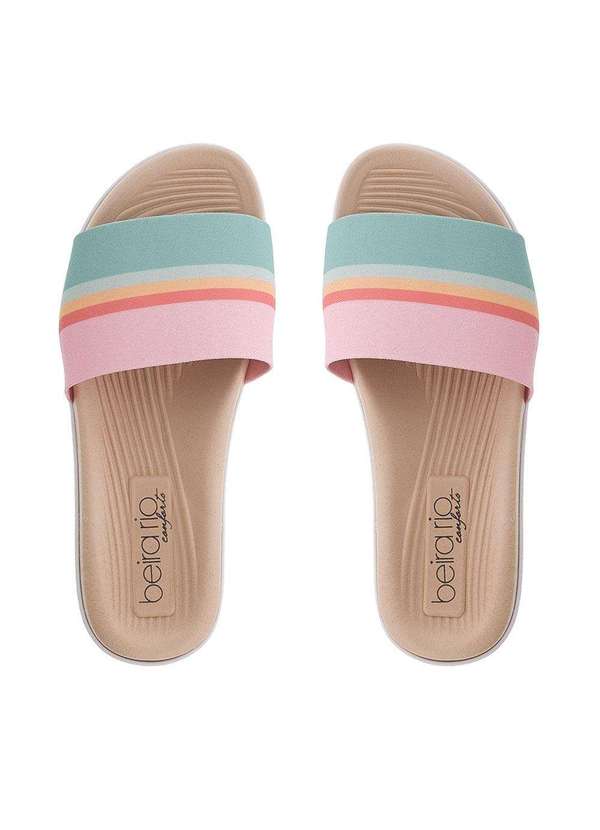 Beira Rio Conforto - Slide Beira Rio Conforto Tecido Arco-Íris 8360230 Sem-Cor 4