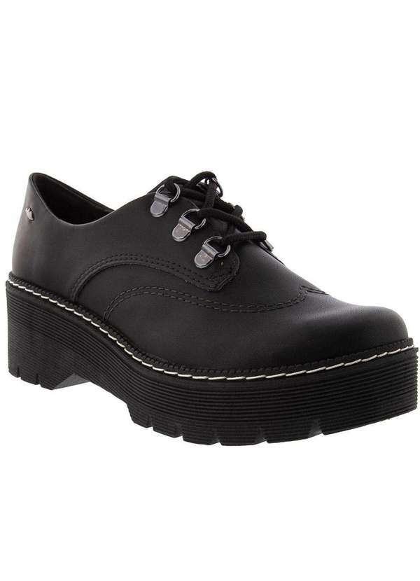 Dakota - Oxford Dakota Plataforma Ilhós Pespontos Preto Preto