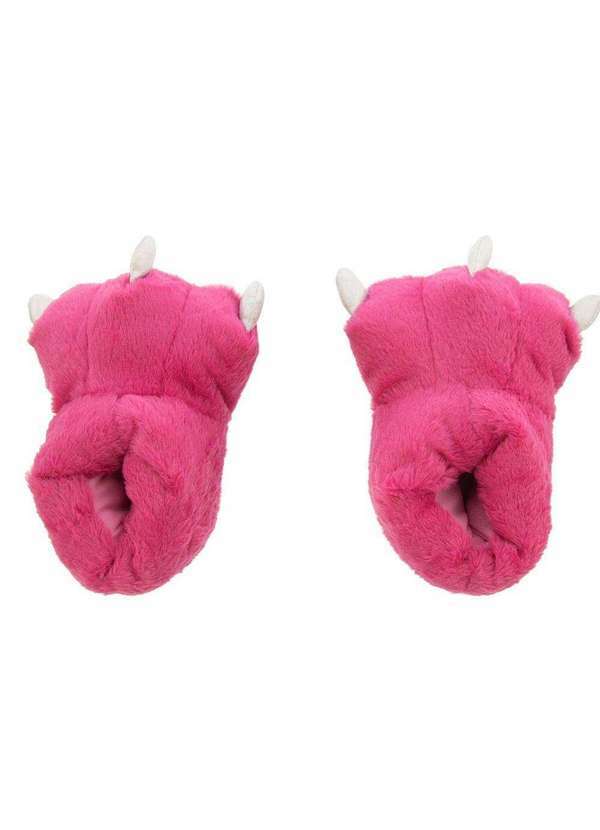 Stz - Pantufa Feminina Stz Monstro Peluciada Holográfica Rosa Rosa