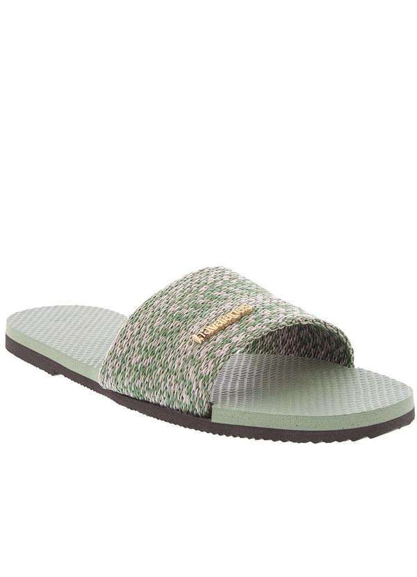 Havaianas - Rasteira Havaianas You Malta Trama Tecido Verde Verde-Oliva
