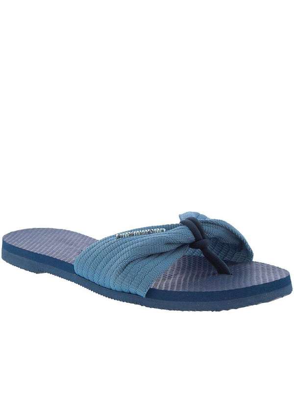 Havaianas - Rasteira Havaianas You Saint Tropez Tecido Azul Marinho