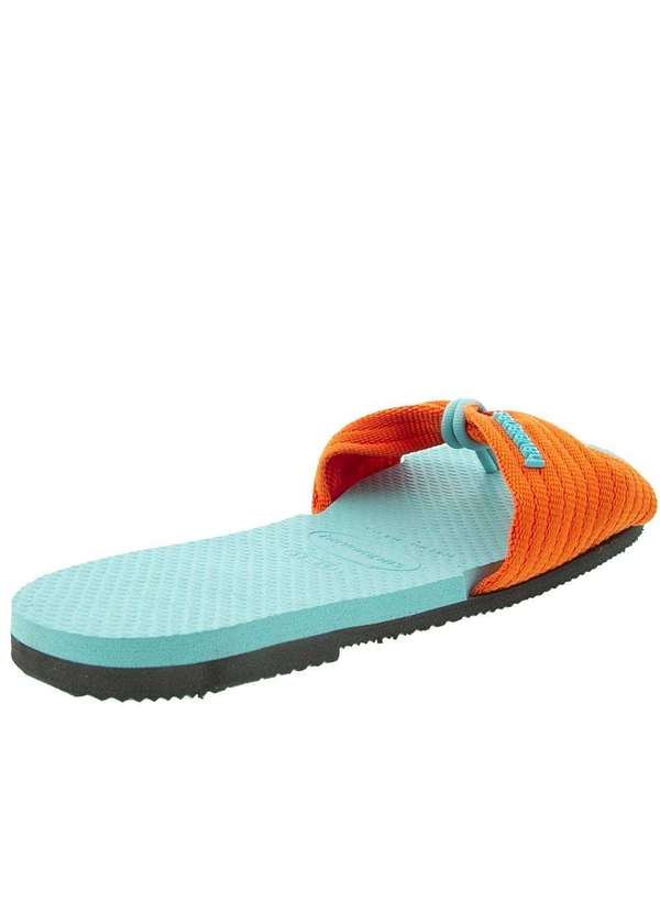 Havaianas - Rasteira Havaianas You St Tropez Nó Tecido Laranja Azul 3