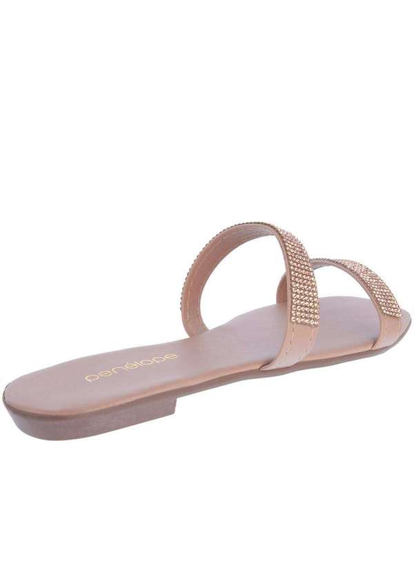 Penelope - Rasteira Penélope Detalhe Tiras Strass Nude Nude 3