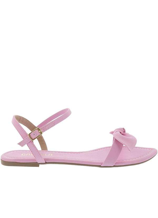 Gabriela - Sandália Rasteira Gabriela Detalhe Nó Rosa Rosa 2