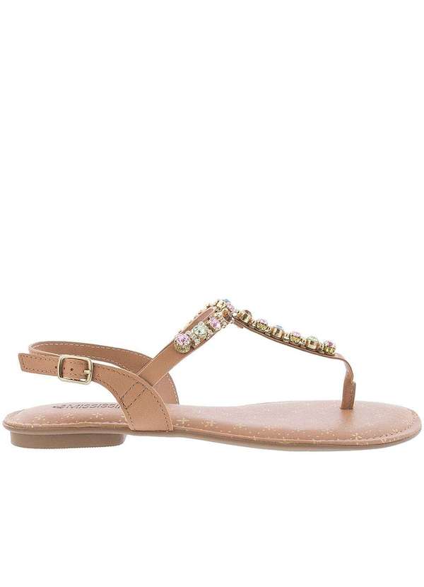 Mississipi Sandália Rasteira Mississipi Pedraria Caramelo Caramelo