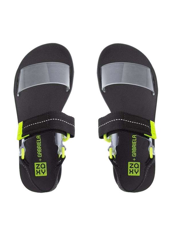 Zaxy - Papete Zaxy Way Flatform Detalhe Tiras Preto Transparente 4