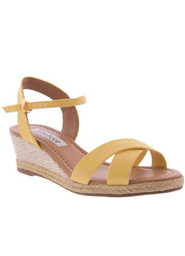 Sandália Bebecê Passarela Espadrille Bebece Anabela Sandalia