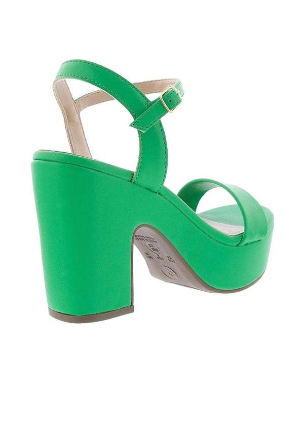 Gabriela - Sandália Gabriela Plataforma Detalhe Tiras Verde Verde 3