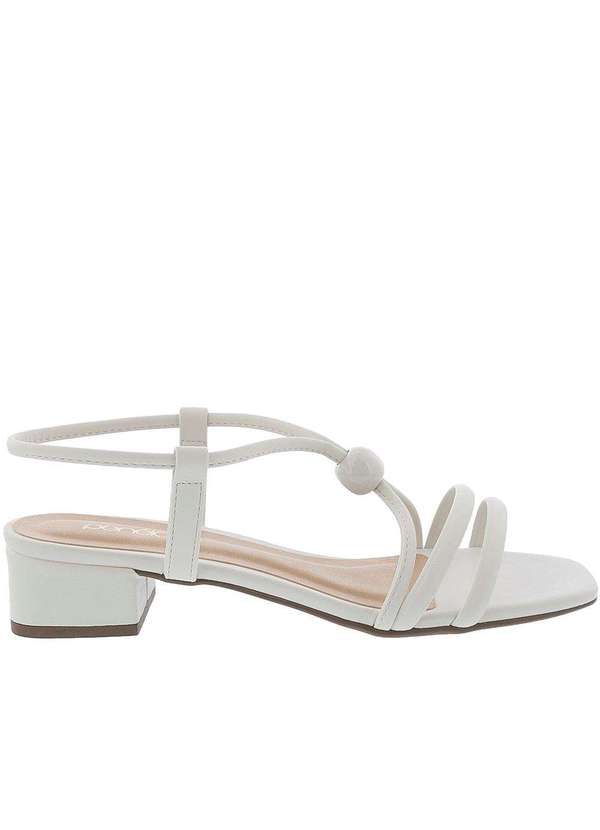 Penelope - Sandália Penélope Salto Bloco Aplicação Off White Off-White 2