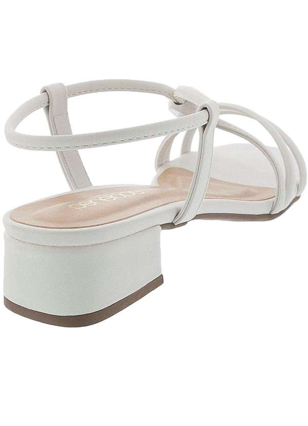 Penelope - Sandália Penélope Salto Bloco Aplicação Off White Off-White 3