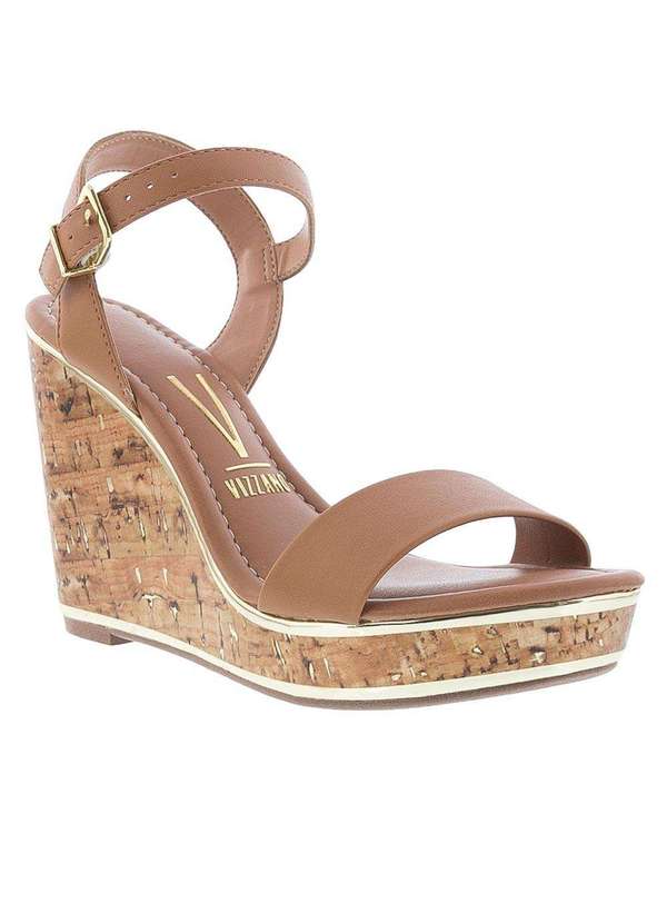 Vizzano Caramelo Sandalia Anabela Vizzano Corda Anabela Vizzano