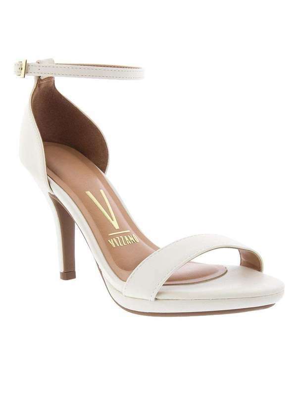 Vizzano - Sandália Vizzano Meia Pata Detalhe Tiras Off White Off-White