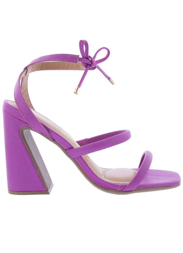 Sandália Vizzano Sapato Roxo Vizzano Sandália Vizzano Salto