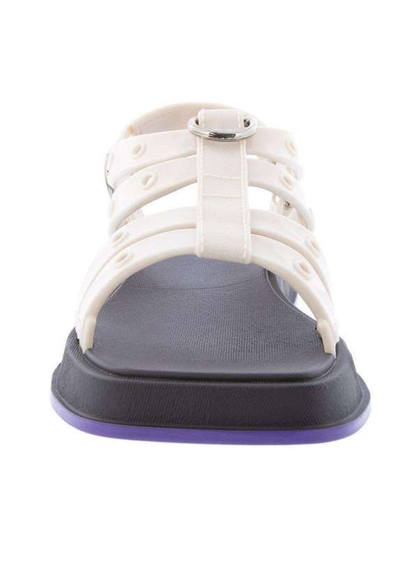 Sandália Zaxy Ziovara Plataforma Fivelas Off White Off-White