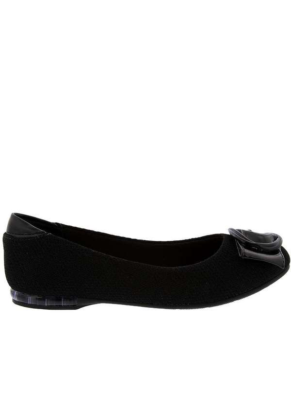 Modare Ultraconforto - Sapatilha Modare Ultraconforto com Fivela Tecido Preto Preto 2