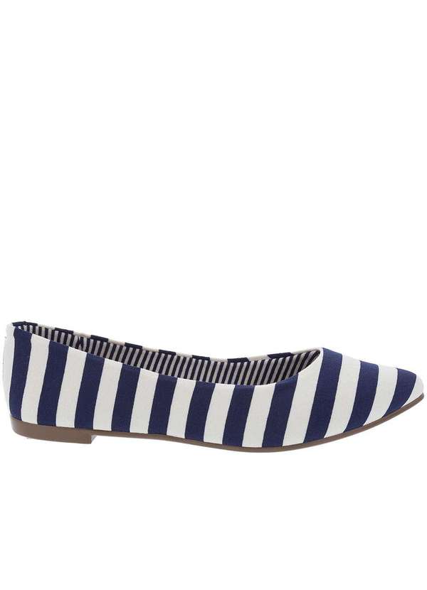 Moleca - Sapatilha Moleca com Listras Azul Azul 2