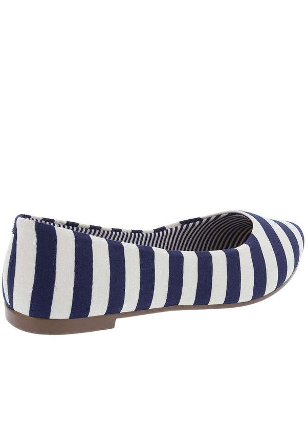 Moleca - Sapatilha Moleca com Listras Azul Azul 3