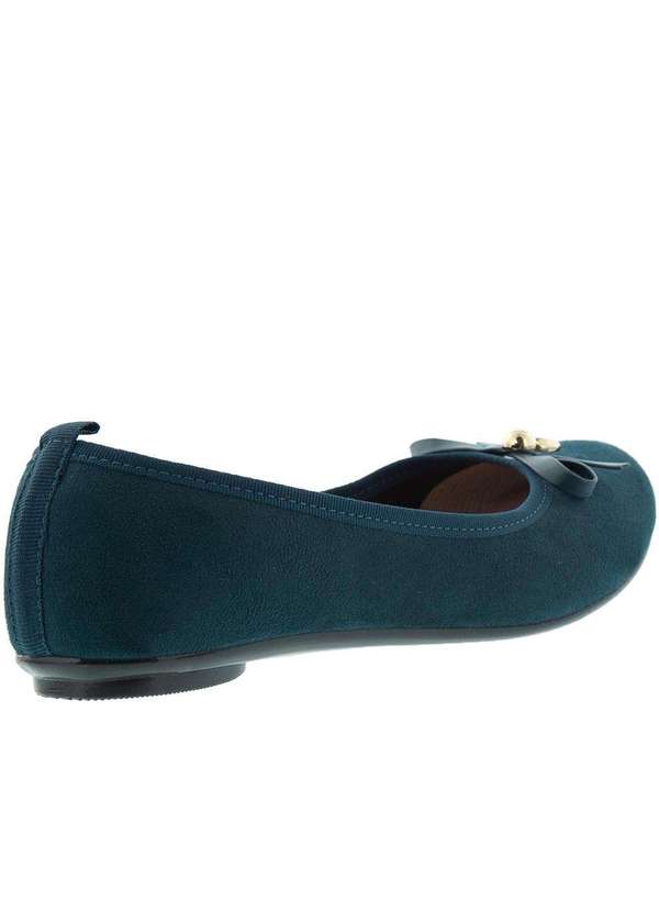 Moleca - Sapatilha Moleca Detalhe Laço Camurça Marinho Marinho 3