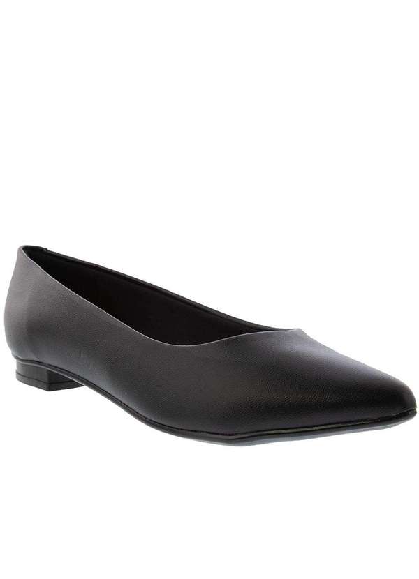 Moleca - Sapatilha Moleca Flow Salto Bloco Preto Preto