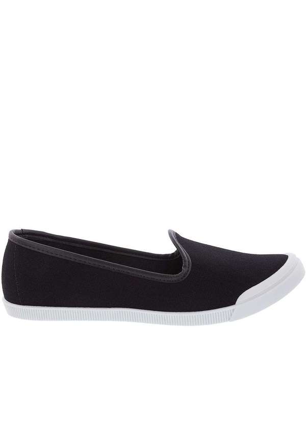 Moleca - Slipper Moleca Tecido Preto Preto 2