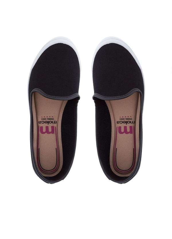 Moleca - Slipper Moleca Tecido Preto Preto 4