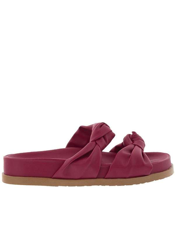 Gabriela - Sandália Gabriela Flatform Detalhe Nós Vermelho Pink 2