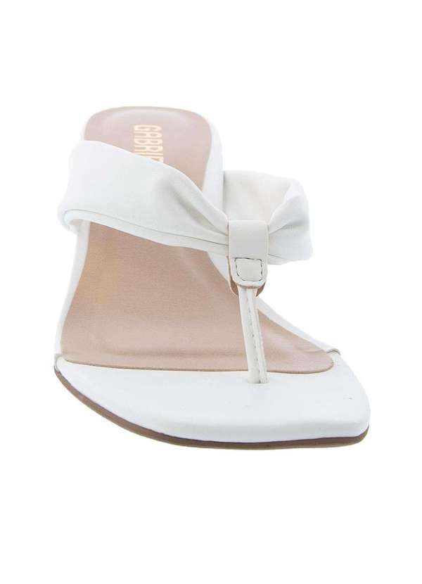 Gabriela - Tamanco Gabriela Salto Grosso Tiras Largas Branco Branco 4