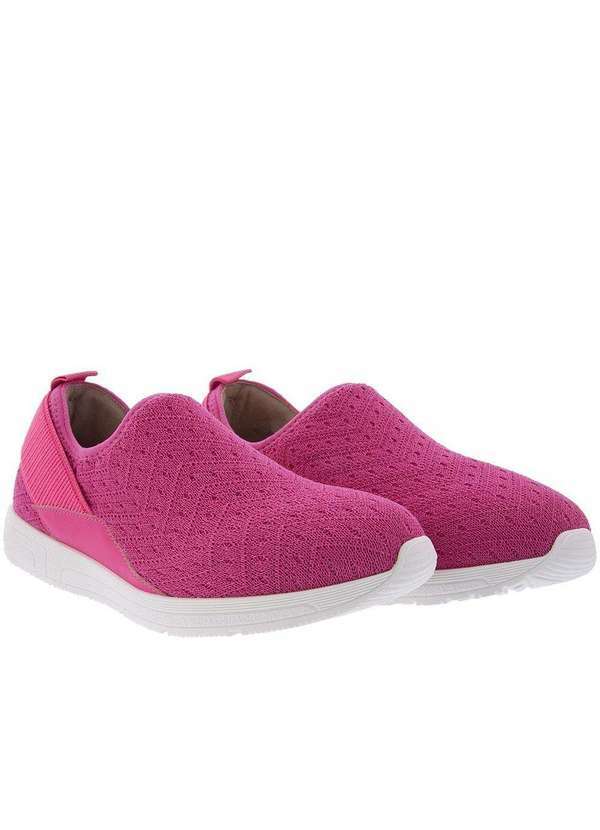 Bebecê - Slip On Bebece Detalhe Elástico Tecido Pink Pink