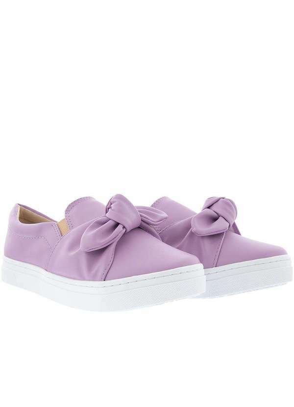 Gabriela - Slip On Gabriela Detalhe Nó Lilás Roxo