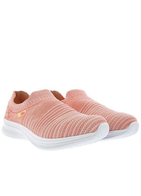 Actvitta - Tênis Actvitta Faro Esportivo Feminino Knit Rosa Rosa