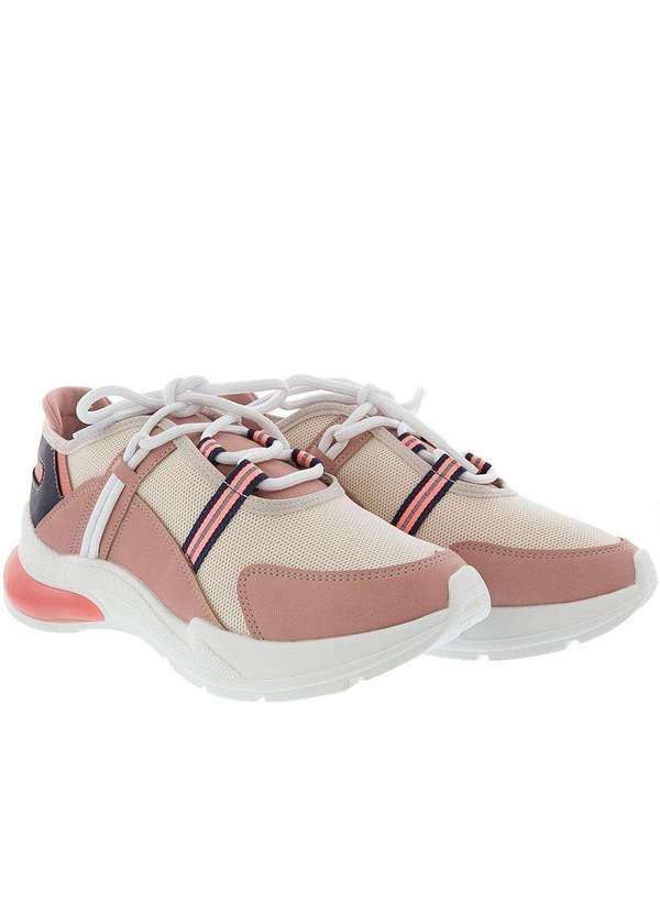 Bebecê - Tênis Bebecê Chunky Detalhe em Recortes Off White Off-White